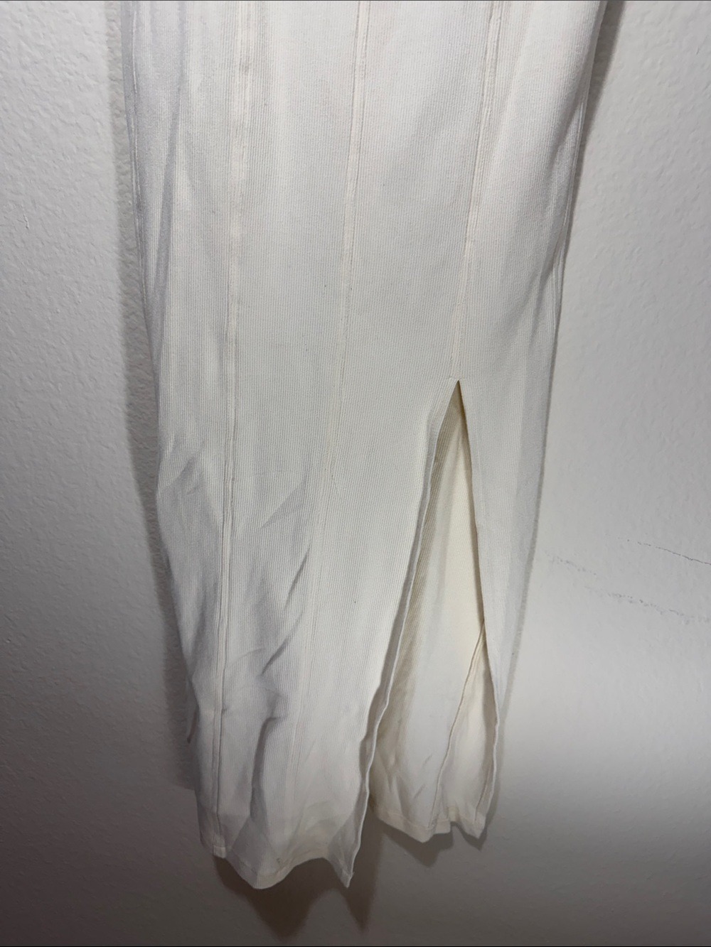 Kenneth Cole Cream Sleeveless Maxi Dress with Side Slit - Picture 5 of 7